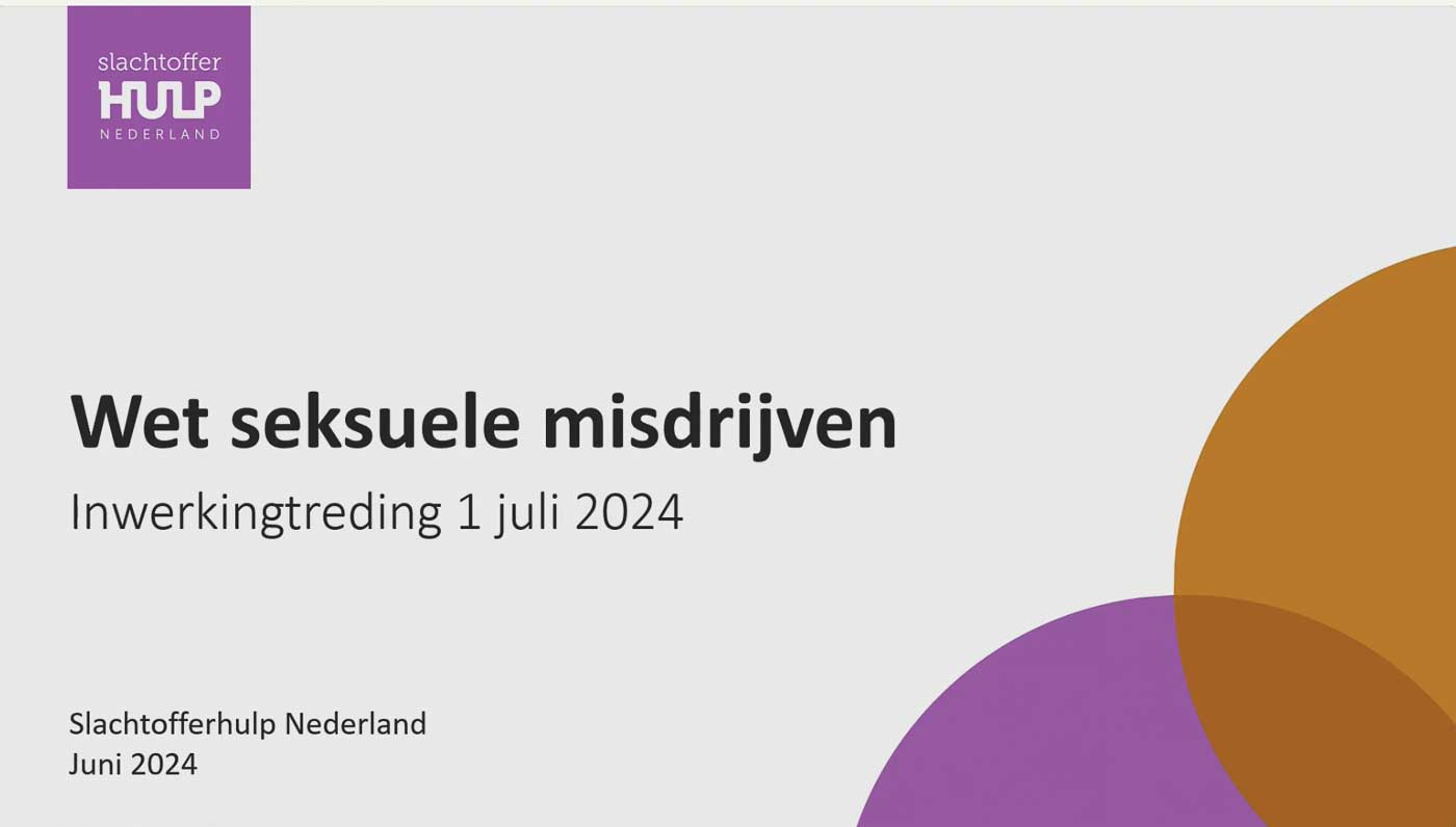 Video van webinar over de nieuwe Wet seksuele misdrijven